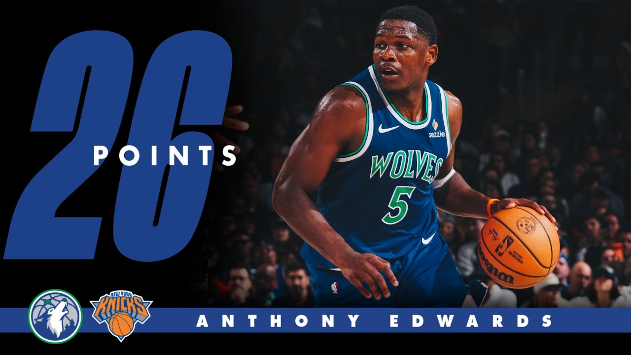 Anthony Edwards Was Feeling It With 26 Points Vs The New York Knicks | 10.12.26