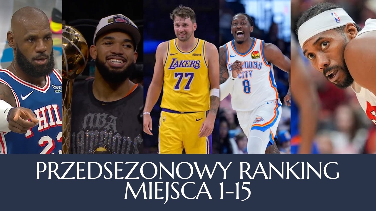 6G TV: Power Ranking przed sezonem NBA 2026-27 (miejsca 15-1)
